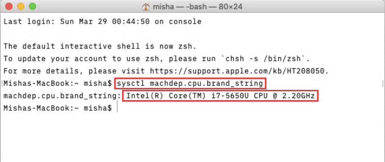 Mac OS获取CPU信息 Mac OS获取CPU信息
