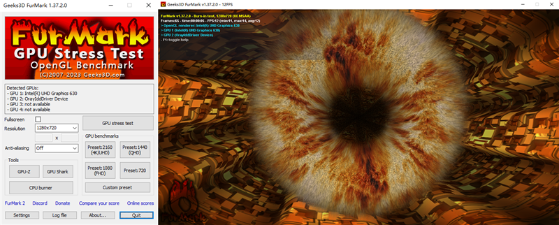FurMark 显卡甜甜圈 FurMark 显卡甜甜圈