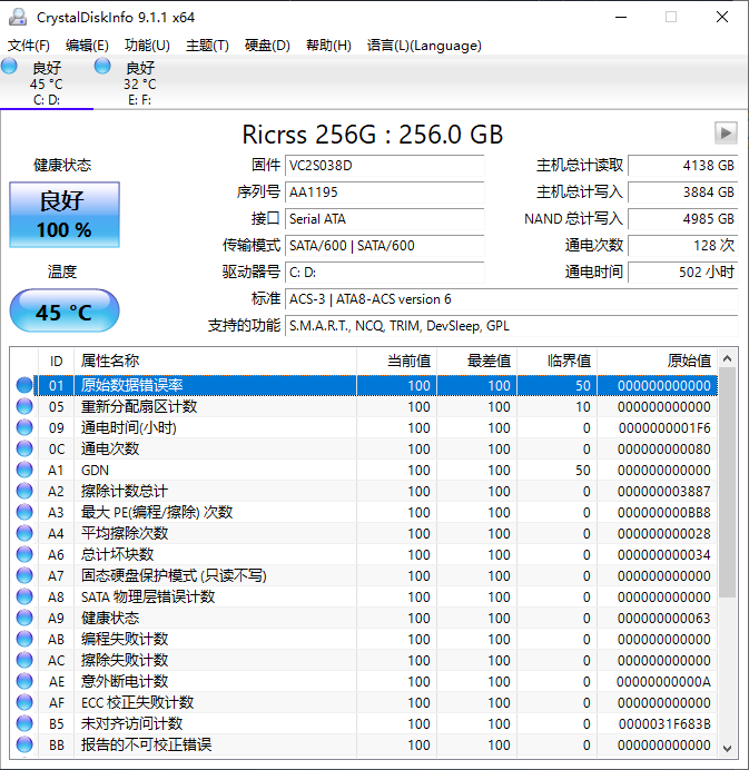 CrystalDiskInfo CrystalDiskInfo