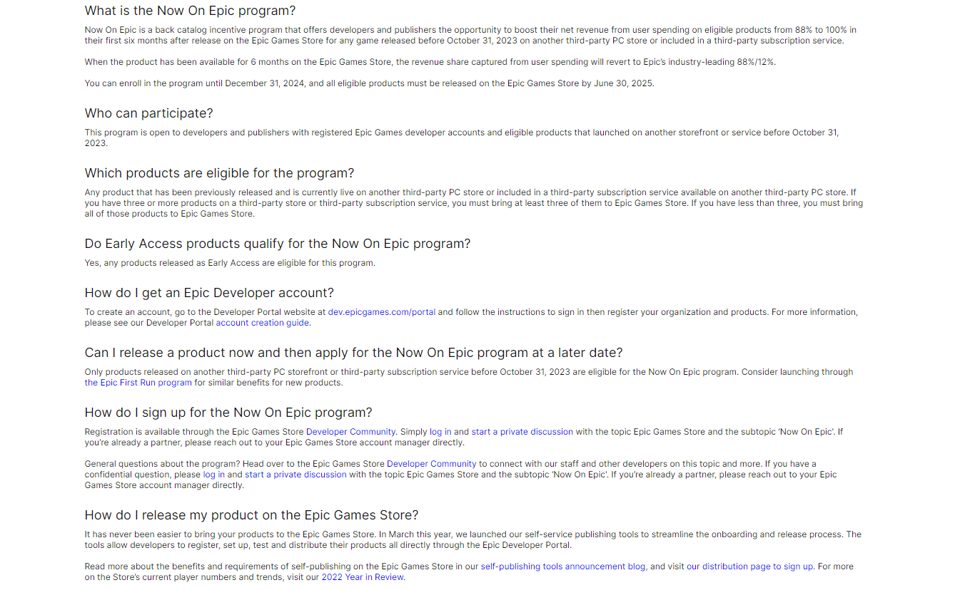 Now on Epic计划官方说明 Now on Epic计划官方说明