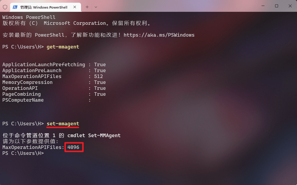 set-mmagent set-mmagent