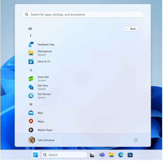 开始菜单 开始菜单